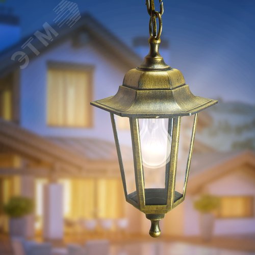 Светильник подвесной НСУ 06-60-001 шестигранный под бронзу IP44 Е27 max60Вт - фото 9