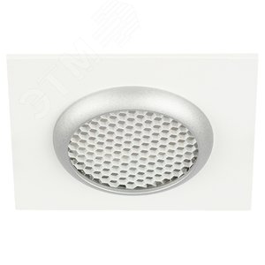 Светильник встраиваемый алюминиевый KL110 WH/SL MR16 GU5.3 белый/серебро матовый - фото 1