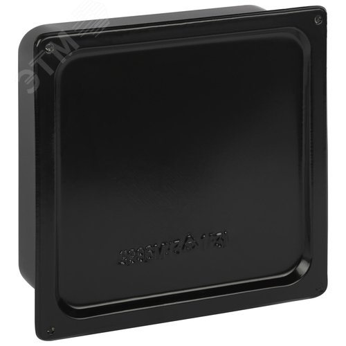 Изображение товара Коробка протяжная Y-996-200-200-80-31 металлическая У-996 без уплотнителя 200х200х80мм черная IP31 (шт)