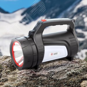 Фонарик кемпинговый водонепроницаемый, боковой свет, красный маяк, USB, powerbank, PA-702 Шмель Армия России - фото 6