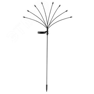 Изображение товара Светильник уличный Огоньки на солнечной батарее садовый высота 70 см 6 LED ERASF23-11 (шт)