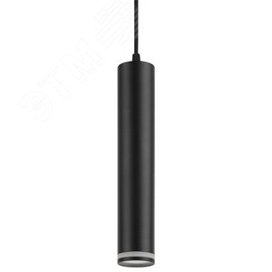 Светильник подвесной (подвес) PL16 BK MR16/GU10, черный, потолочный, цилиндр