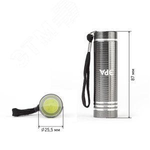 Фонарь светодиодный Джет ручной на батарейках промо-бокс 12шт алюминиевый UB-402 - фото 3