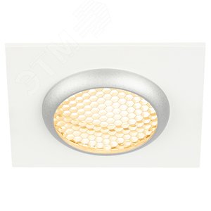 Светильник встраиваемый алюминиевый KL110 WH/SL MR16 GU5.3 белый/серебро матовый - фото 2