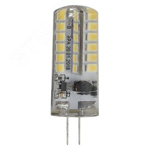 Лампа светодиодная LED 3,5 Вт 280Лм 2700К капсула теплый G4 12В LED JC-3,5W-12V-827-G4 Standart - фото 3