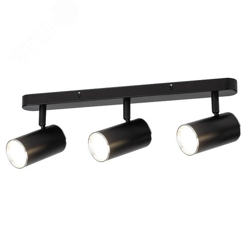 Светильник настенно-потолочный спот OL35-3 BK MR16 GU10 IP20 черный хром - фото 9