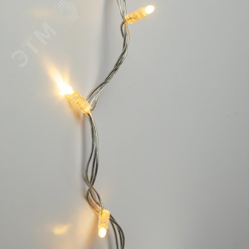 Гирлянда светодиодная новогодняя ERAPS-NP10 нить 10 м теплый свет 100 LED - фото 5