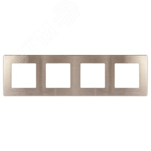 Изображение товара Рамка для розеток и выключателей 4 поста бронза пластик ЭРА 12 12-5104-13 (шт)