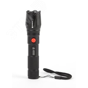 Изображение товара Фонарик карманный аккумуляторный, светонакопитель, регулируемый фокус, ближний свет, дальний луч, 5 режимов MA-701 Калибр Армия России (шт)