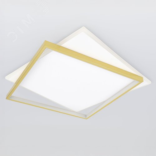 Светильник светодиодный потолочный ДПБ-82Вт 3 720Лм Модерн с ДУ Lima CLL-1-82-RC WH +GD - фото 5