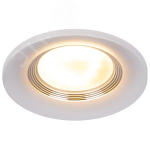 Светильник встраиваемый алюминиевый KL107 WH/SL MR16 GU5.3 белый серебро - фото 6