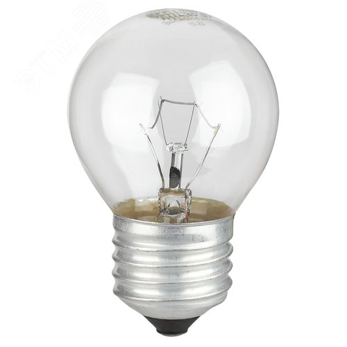 Лампа накаливания P-40-E27-230-CL 40Вт 230В шар прозрачный цветная коробка Е27 - фото 2