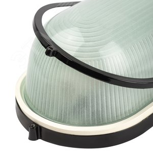 Светильник НБП 04-100-001 Акватермо алюминий/стекло IP54 E27 max 100Вт 280х160 овал черный - фото 6