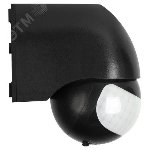 Датчик движения настенный инфракрасный 1200 Вт 180 градусов IP44, черный MD 011 - фото 5