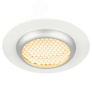 Светильник встраиваемый алюминиевый KL109 WH/SL MR16 GU5.3 белый/серебро матовый - фото 3