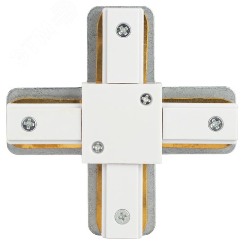 Коннектор TR-1PA-СX-WH X-образный для однофазного шинопровода белый - фото 3