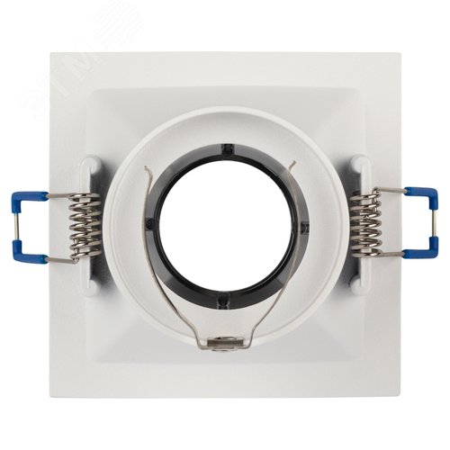 Светильник встраиваемый декоративный KL102 WH/CH MR16 GU5.3 белый хром - фото 6