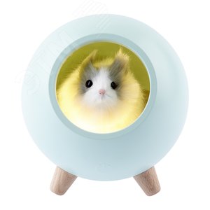 Ночник детский - светильник светодиодный NLED-468-1W-GR хомяк зеленый - фото 6