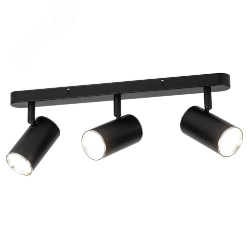 Светильник настенно-потолочный спот OL35-3 BK MR16 GU10 IP20 черный хром - фото 4