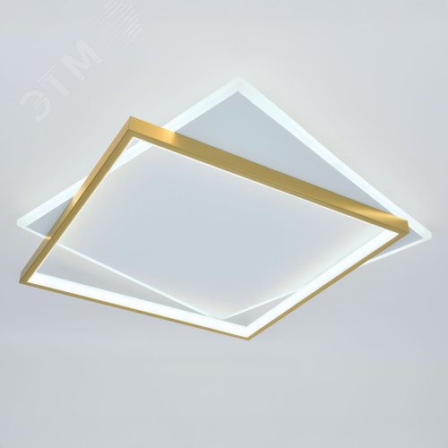 Светильник светодиодный потолочный ДПБ-82Вт 3 720Лм Модерн с ДУ Lima CLL-1-82-RC WH +GD - фото 4