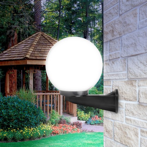 Светильник настенный НБУ 01-60-251 шар опаловый IP44 Е27 max60Вт d250mm с настенным крепежом - фото 11