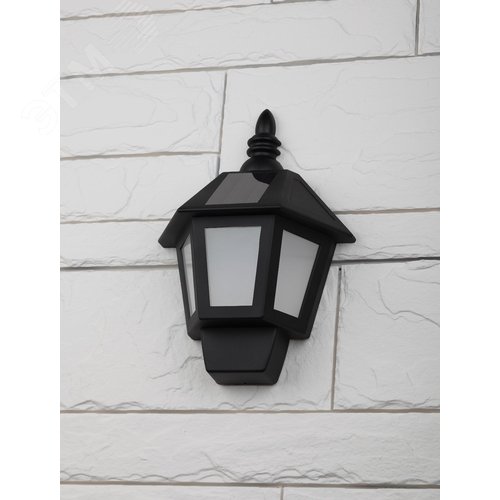 Светильник фасадный Фонарь, 2 режима(огонь, холодный свет), на солнечной батарее, 40LED, 7lm ERAFS08-36 - фото 2