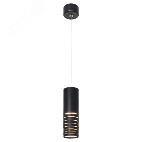 Светильник подвесной (подвес) PL22 BK MR16 GU10 потолочный цилиндр черный - фото 2