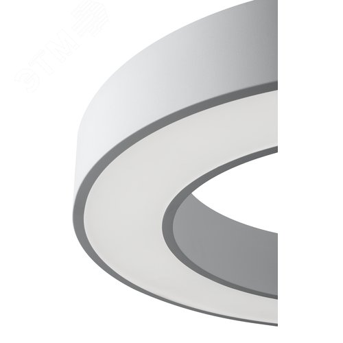 Светильник LED Geometria Ring SPO-134-W-40K-056 56Вт 4000К 4200Лм IP40 800х80 белый подвесной драйвер внутри - фото 6