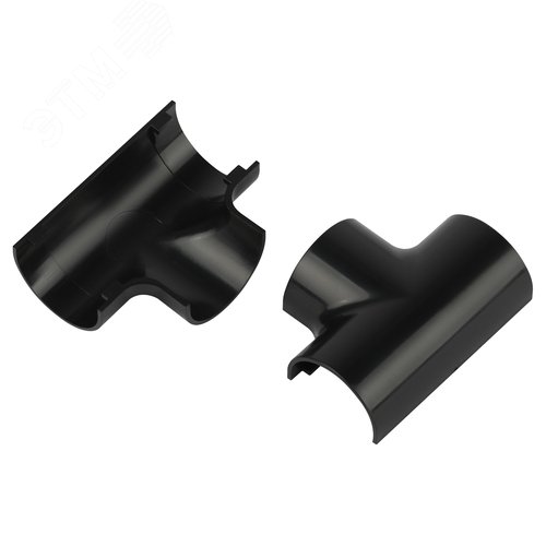 Изображение товара Угол т-образный T-KK-30-13-GR для полукруглого кабель-канала графит 30х13мм 2шт/комплект (шт)