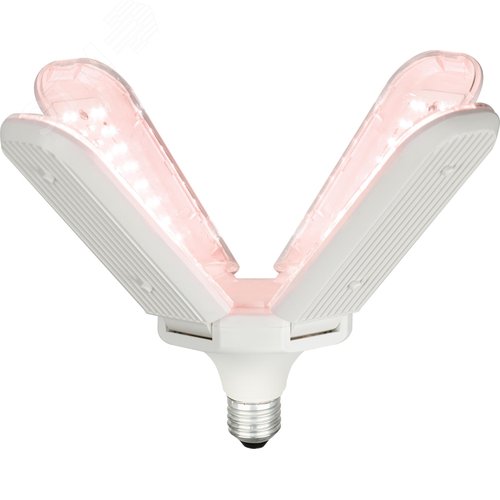 Фитолампа для растений светодиодная GREEN LINE ФИТО-40W-PL-E27-GR 4-х лепестковая красно-синего спектра 40 Вт Е27 - фото 2