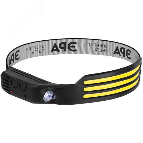 Фонарь налобный светодиодный GA-808 Кибер-3       ккумуляторный 5 Вт COB + 3 Вт LED сенсорное управление 5 режимов - фото 3