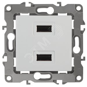 Устройство зарядное USB, 5В-2100мА, Эра12, белый, 12-4110-01