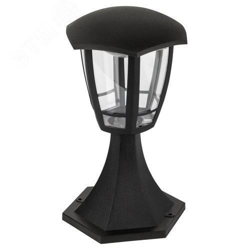 Изображение товара Светильник светодиодный ДТУ 8Вт 3000K IP44 07-8-003 Валенсия 1 черный 6 гранный (шт)