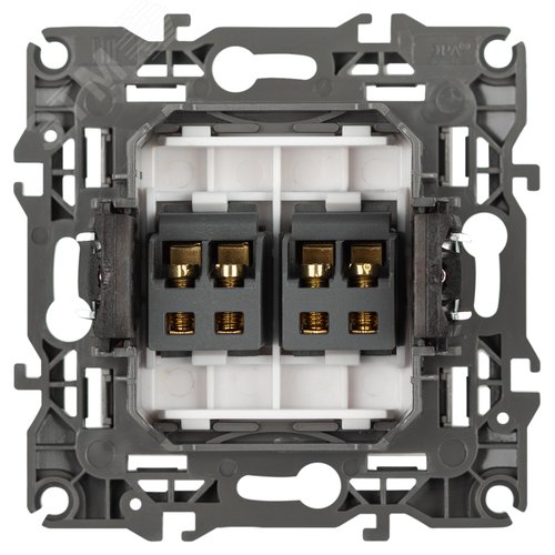 Изображение товара Розетка Серия 12 12-3112-16 аудио двойная, титан (шт)