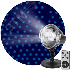Проектор LED Падающий снег мультирежим холодный свет, 220V, IP44 ENIOP-03
