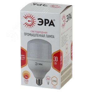 Лампа светодиодная LED 30 Вт 2400Лм 2700К T100 теплый E27 170-265В LED POWER T100-30W-2700-E27 - фото 2