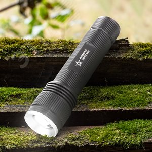 Фонарик карманный на батарейках 6хAA, ударопрочный металлический корпус, влагозащита, регулируемый фокус, 3 режима MB-901 Тополь Армия России - фото 4