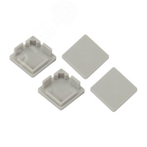 Набор заглушек для профиля CAB280, 4 глухие квадратные (500/24000) - фото 1