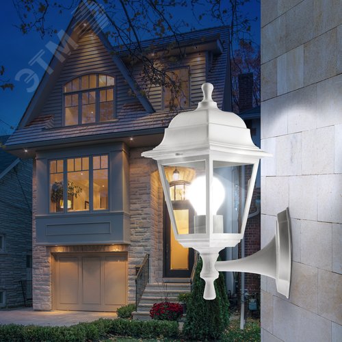 Светильник настенный НБУ 04-60-001 четырехгранный белый IP44 Е27 max60Вт с настенным крепежом - фото 9