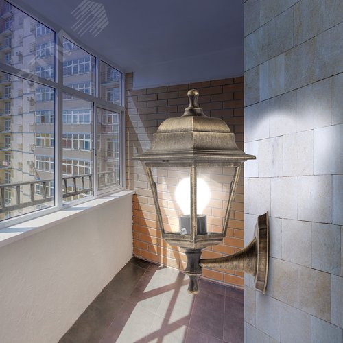 Светильник настенный НБУ 04-60-001 четырехгранный под бронзу IP44 Е27 max60Вт - фото 10