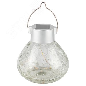 Изображение товара Светильник уличный Лампочка белая на солнечной батарее 11.2x11.2x11.4 см 1 LED ERASF23-26 (шт)