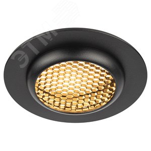 Светильник встраиваемый алюминиевый под лампу MR16 /GU5.3 KL109 BK черный матовый - фото 1