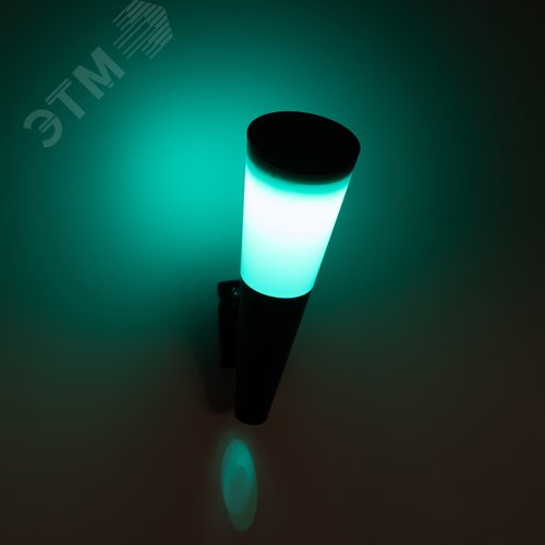 Светильник уличный ERAFS012-09 на солнечной батарее настенный Факел RGB 1 LED - фото 7