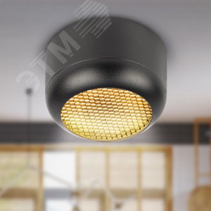 Светильник настенно-потолочный спот OL56 BK под лампу GX53 черный IP20 - фото 2