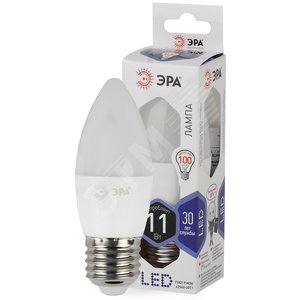 Лампа светодиодная LED B35-11W-860-E27 (диод, свеча, 11Вт, хол, E27 (10/100/3500)