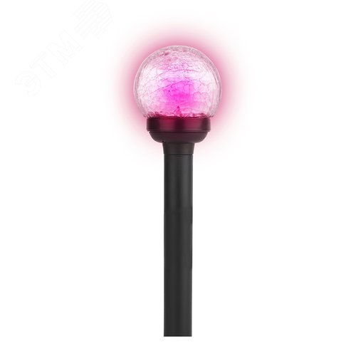 Светильник садовый на солнечной батарее, пластик,стекло, черный, 33 см SL-PL33-CRAC - фото 2