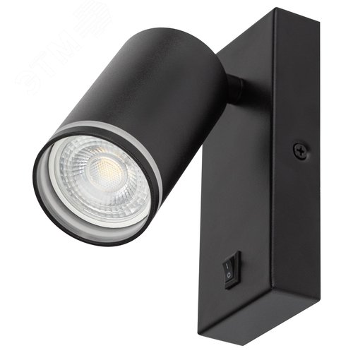 Светильник настенный WL19 BK GU10 MR16 IP20 черный - фото 3