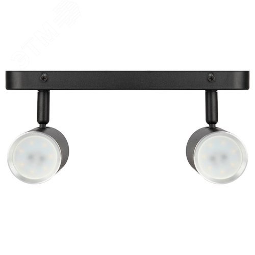 Светильник настенно-потолочный спот OL35-2 BK MR16 GU10 IP20 черный хром - фото 5