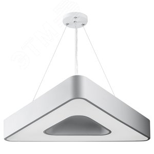 Светильник подвесной светодиодный 30Вт 2100Лм 4000К IP40 600х80 белый Geometria Delta SPO-153-W-40K-030 драйвер внутри - фото 2