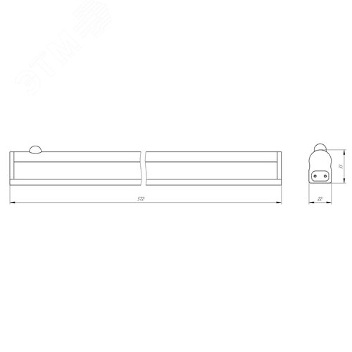 Светильник светодиодный линейный LLED-02-08W-4000-MS-W с датчиком движения (25/875) - фото 5